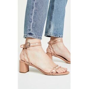 LOEFFLER RANDALL Emi Block Heel Sandals in
Coquille - Size 7.5